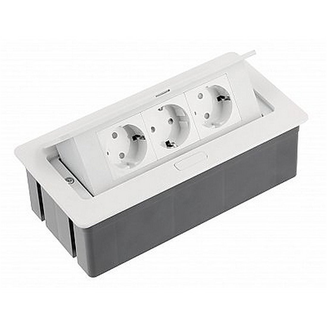 GTV Lighting - Multiprise encastrable COMFORT Ø100 - 3 x 2P+T + 2