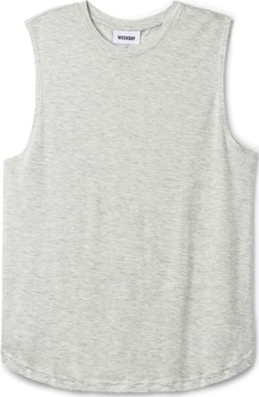 Майка H&M 05358957 XS Серый меланж