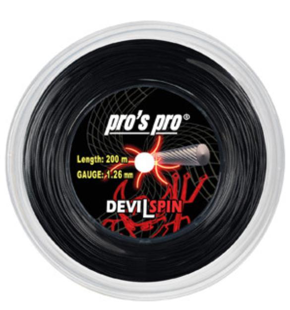 

Теннисные струны Pro's Pro Devil Spin 200m 1.26bk (dev20026)