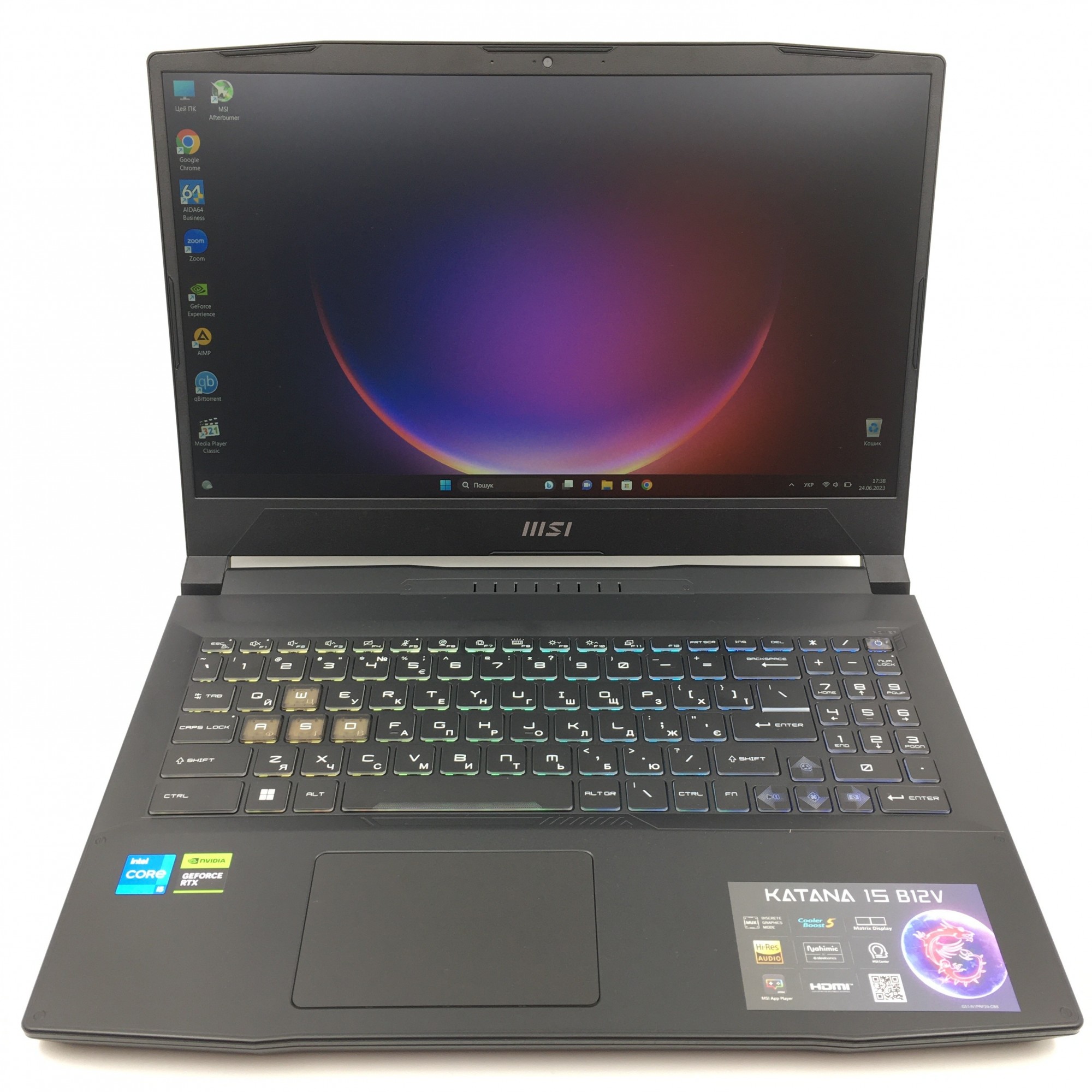 Ноутбук MSI KATANA 15 B12V (15,6"FHD, 144Hz/IPS/i5-12450H/16GB/RTX4060 ...