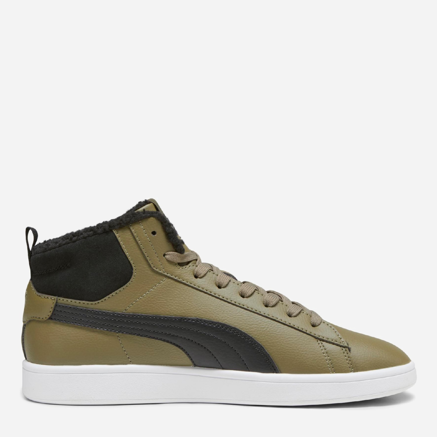 Акція на Чоловічі зимові черевики Puma Smash 3.0 Mid Wtr 39233503 41 (7.5UK) 26.5 см Olive Drab-Puma Black-Puma White від Rozetka