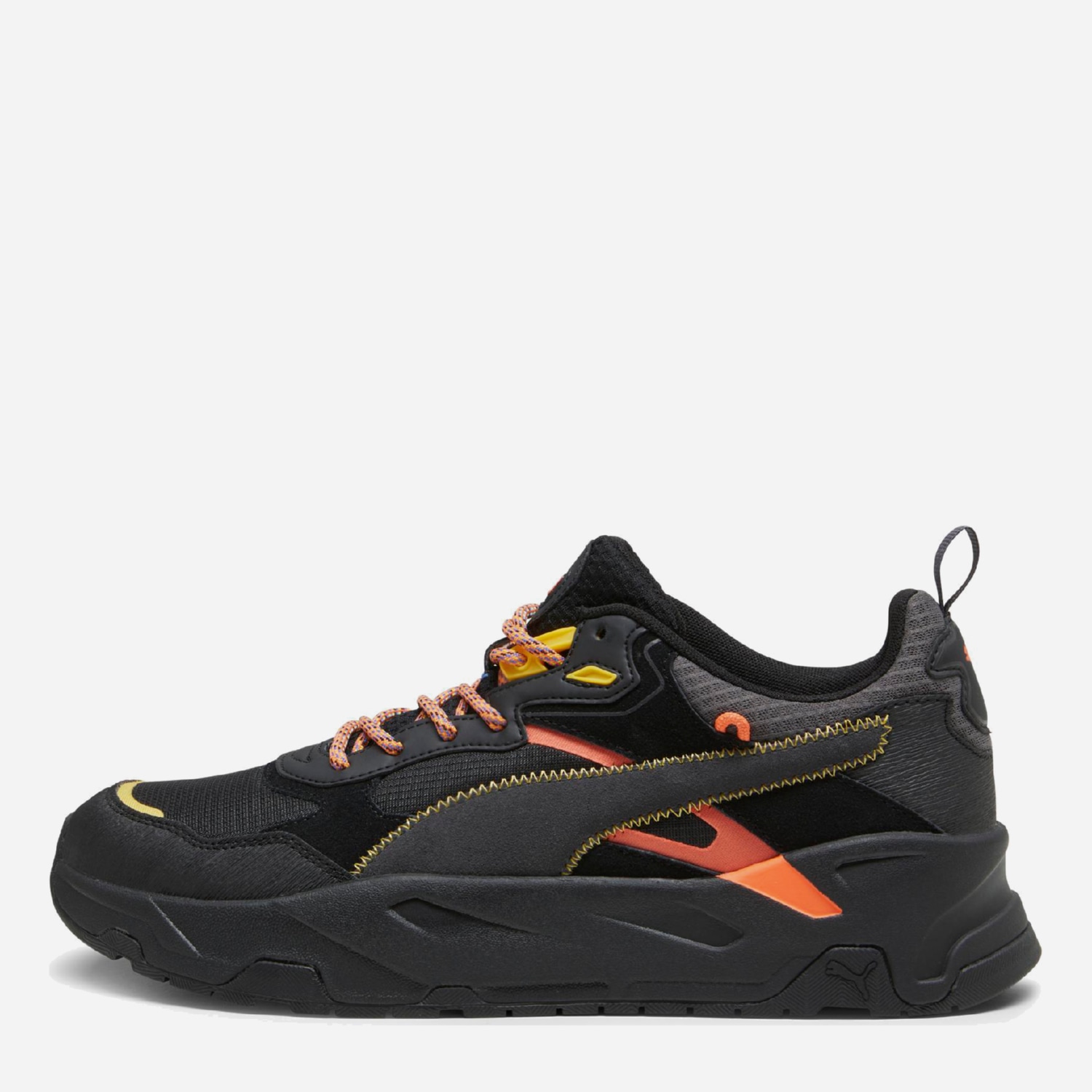 Puma nere punta outlet oro