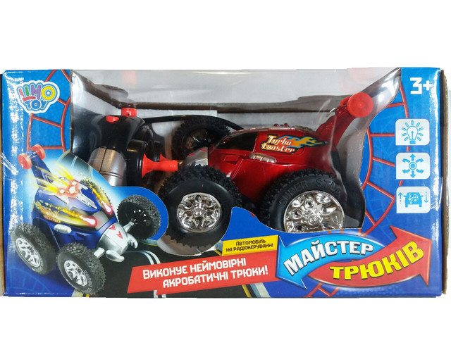 

Машина-перевертыш Limo Toy трюковая на радиоуправлении Красная
