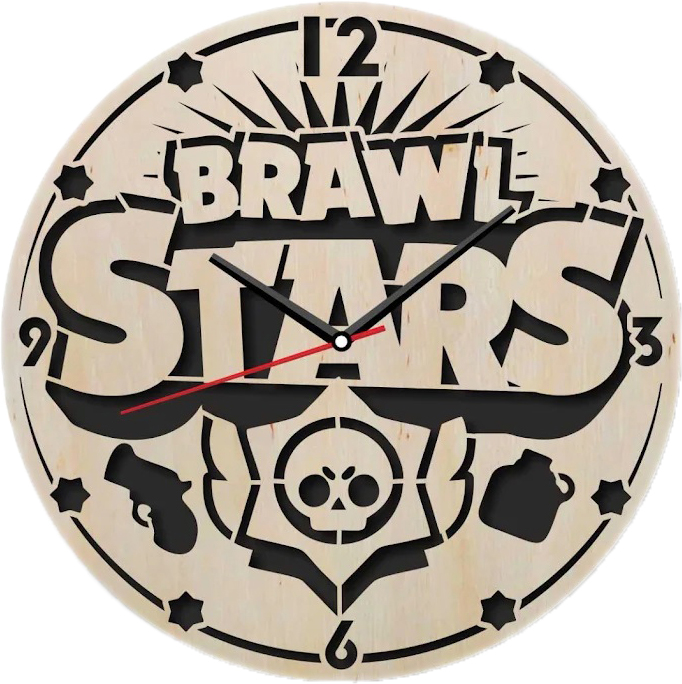 

Часы настенные UltraSale Бравл Старс Brawl Stars 30х30см из популярной игры Browl Stars