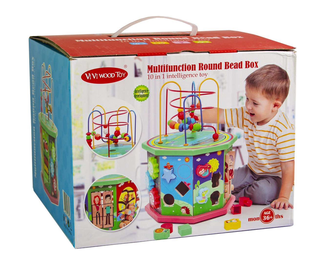 

Деревянная игрушка-сортер Wood Toy Лабиринт 10в1
