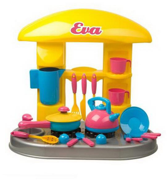 

Набор Кухня с аксессуарами Ева кастрюлька и чайник Kinderway KW-04-407