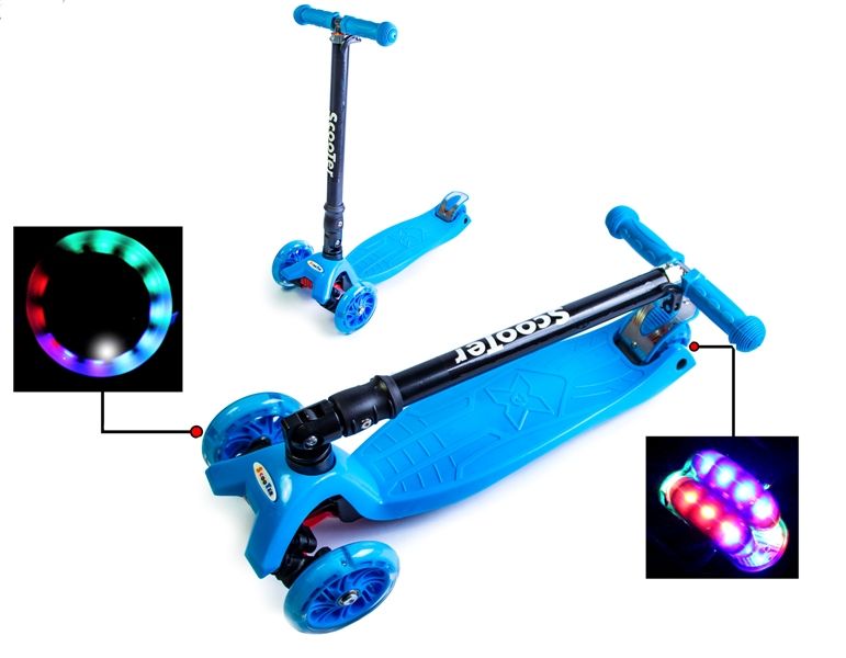 

Самокат Scooter Maxi Складной руль Blue