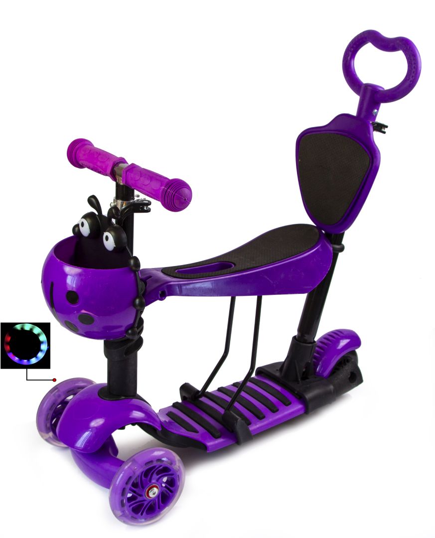 

Самокат Scooter Божья коровка 5в1 Violet