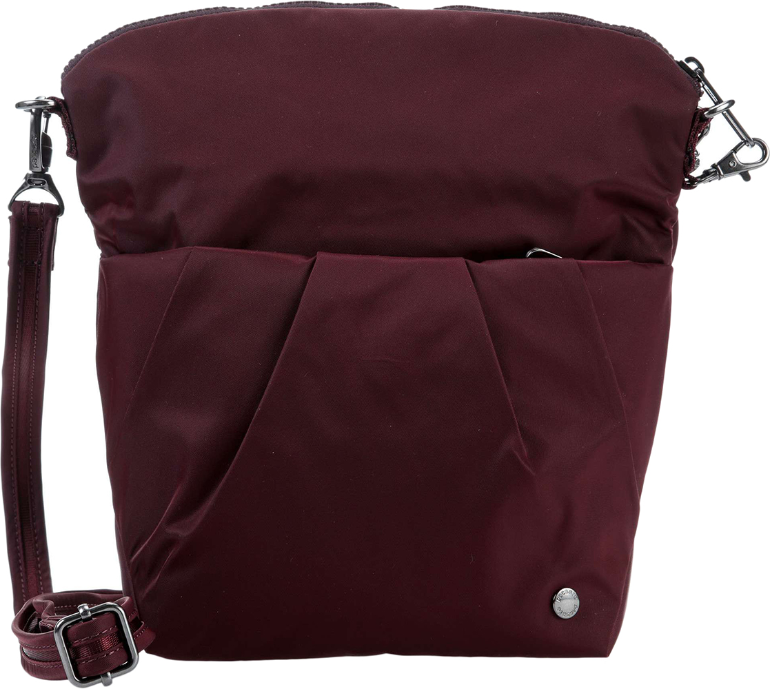 

Сумка женская через плечо PacSafe "антивор" Citysafe CX Convertible Crossbody 6 степеней защиты 5 л Бордовая (20405319)