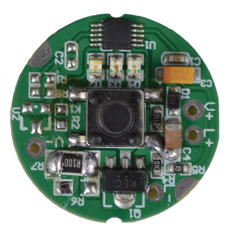 

Цифровой драйвер светодиода для фонарей (TrustFire TR-D008, TR-D006), 5 режимов, 4.2V