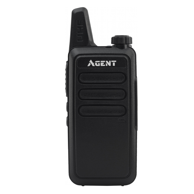 

Рация Agent AR-T7 (2W, UHF, 400-470 MHz, до 10 км, 16 каналов, АКБ), черная