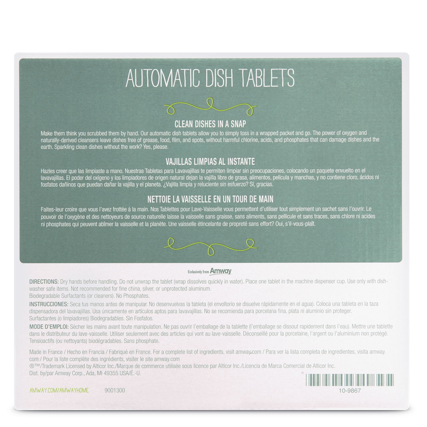 Таблетки для автоматических посудомоечных машин Amway Home™ Automatic Dish  Tablets (60 шт) – фото, отзывы, характеристики в интернет-магазине ROZETKA  от продавца: import | Купить в Украине: Киеве, Харькове, Днепре, Одессе,  Запорожье, Львове