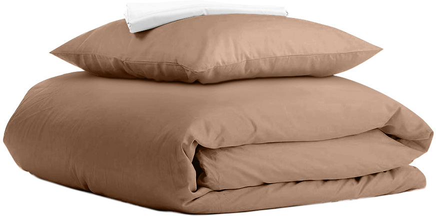 

Комплект постельного белья Cosas Ranfors Brown White 155х215