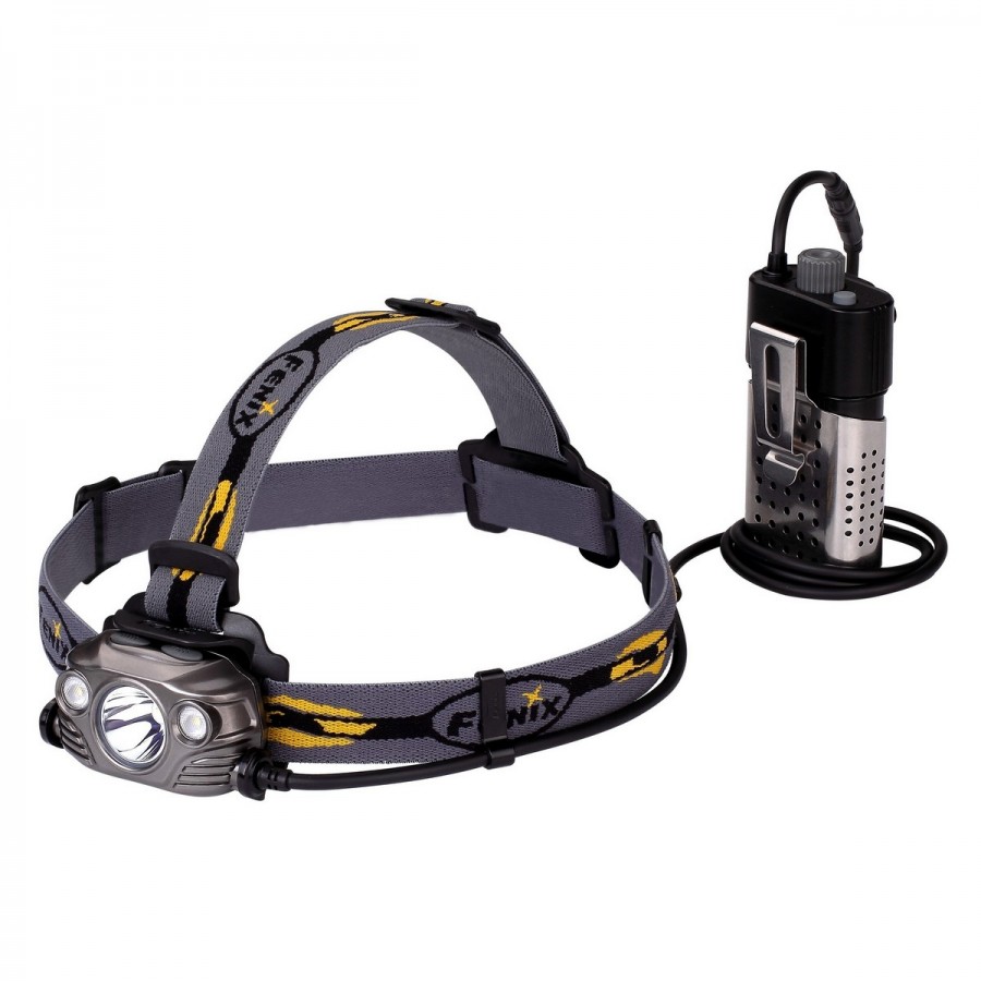 

Фонарь налобный Fenix HP30R (Cree XM-L2 + (Cree XP-G2, 1000 люмен, 9 режимов, 2x18650), серый