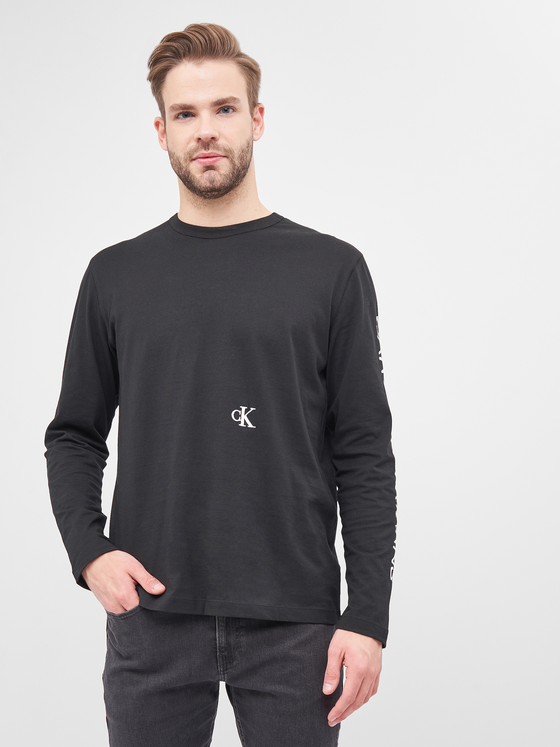 

Лонгслив Calvin Klein Jeans Car Photoprint LS Tee J30J316462-BEH XL CK Black