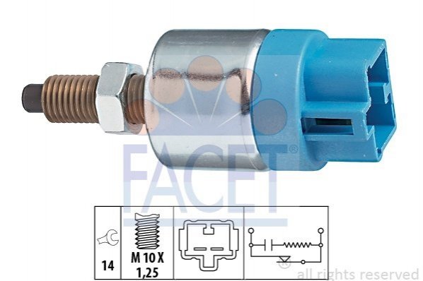 Датчик стоп-сигнала Toyota Prius 1.5 (nhw2_) (03-09) (7.1089) FACET ...
