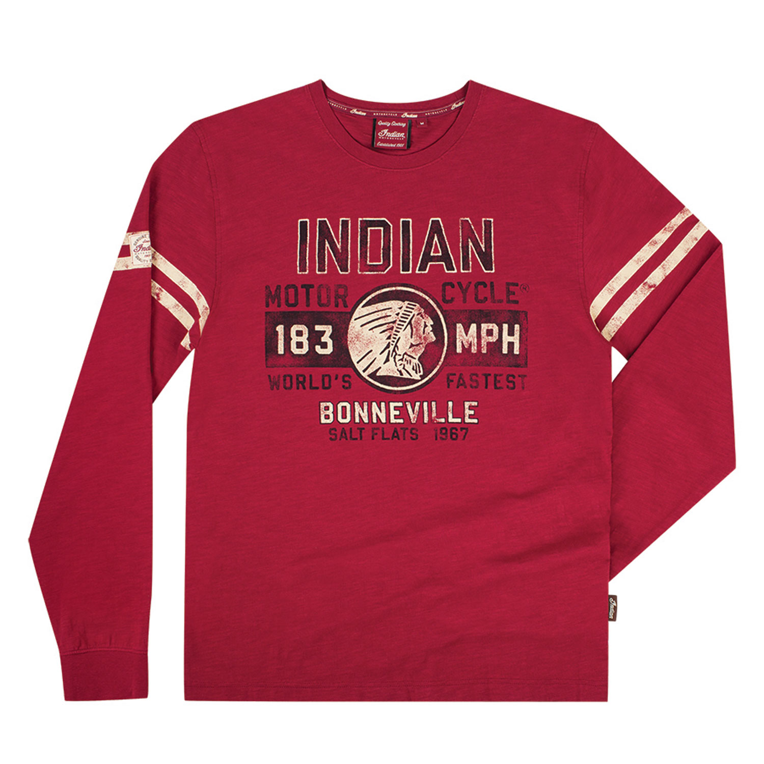 

Лонгслив Indian 183MPH Tee L Красный