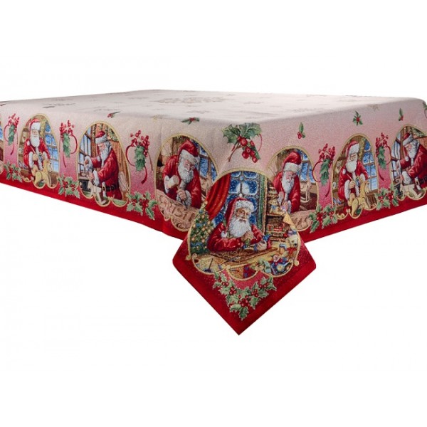 

Скатерть Lefard JOUETS новогодняя гобеленовая с люрексом, 100 х 100 см, 8407007160300, ED301889