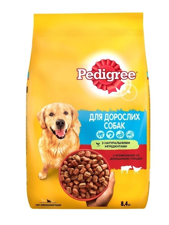 Сухой корм для собак Pedigree Adult с говядиной и птицей 8,4 кг ...