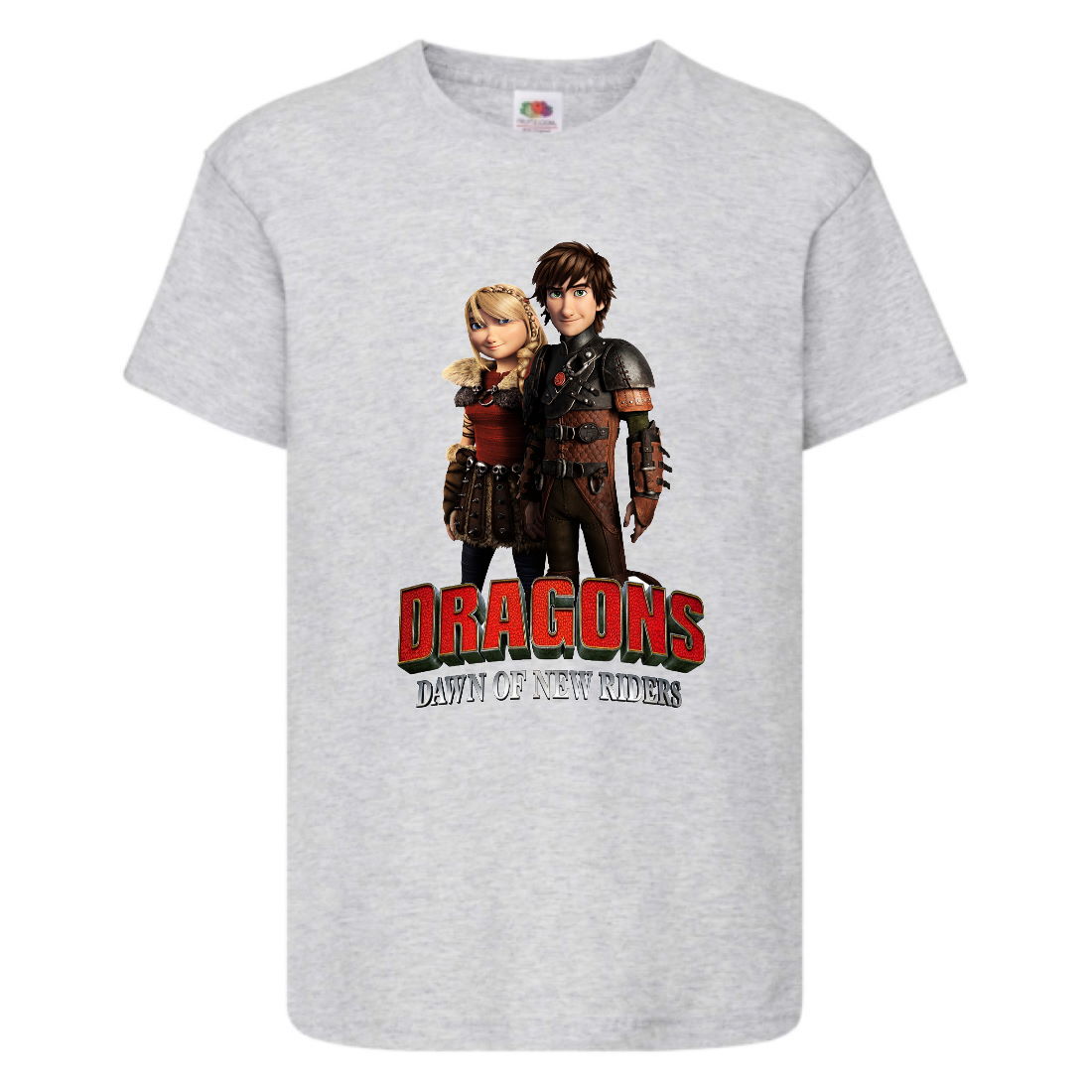 

Футболка детская Как приручить дракона (DRAGONS) серая (DRAGONS-003-gray) 140 см