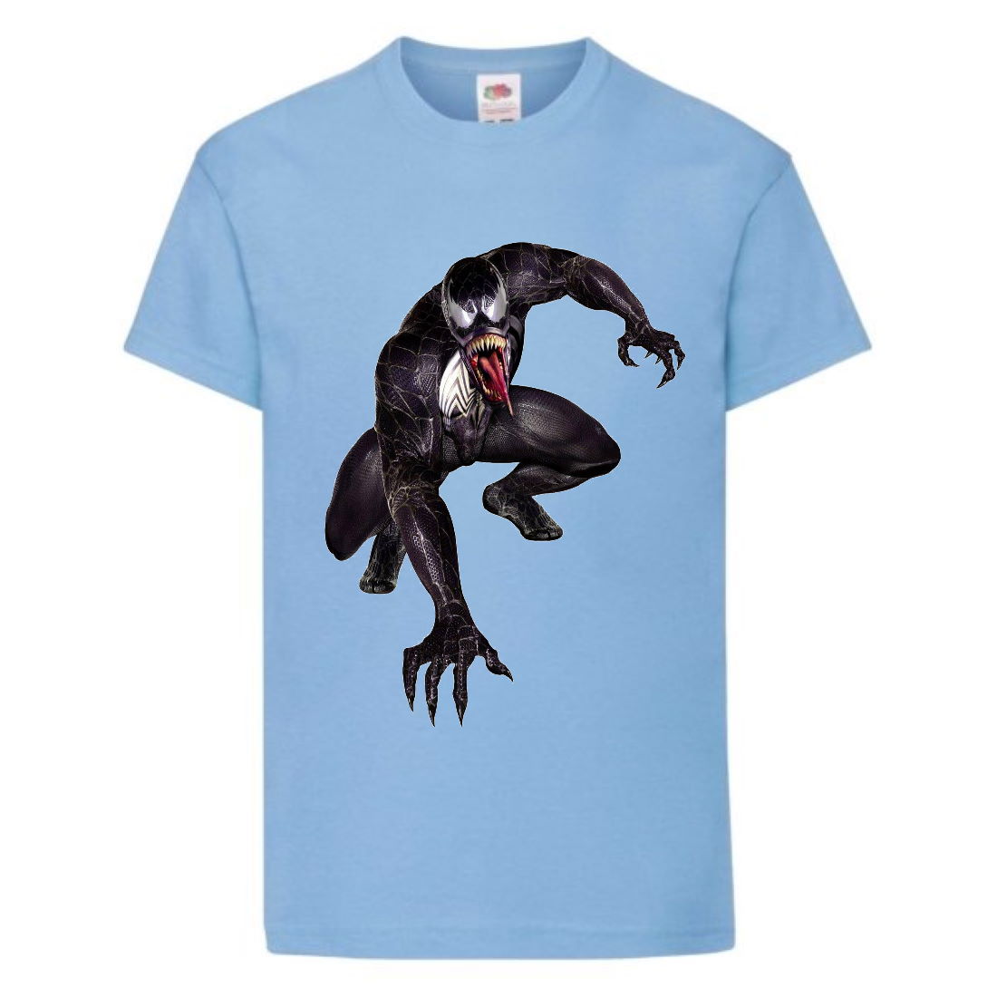 

Футболка детская Марвел (Marvel & DC) светло-голубая (venom-002-blue) 152 см