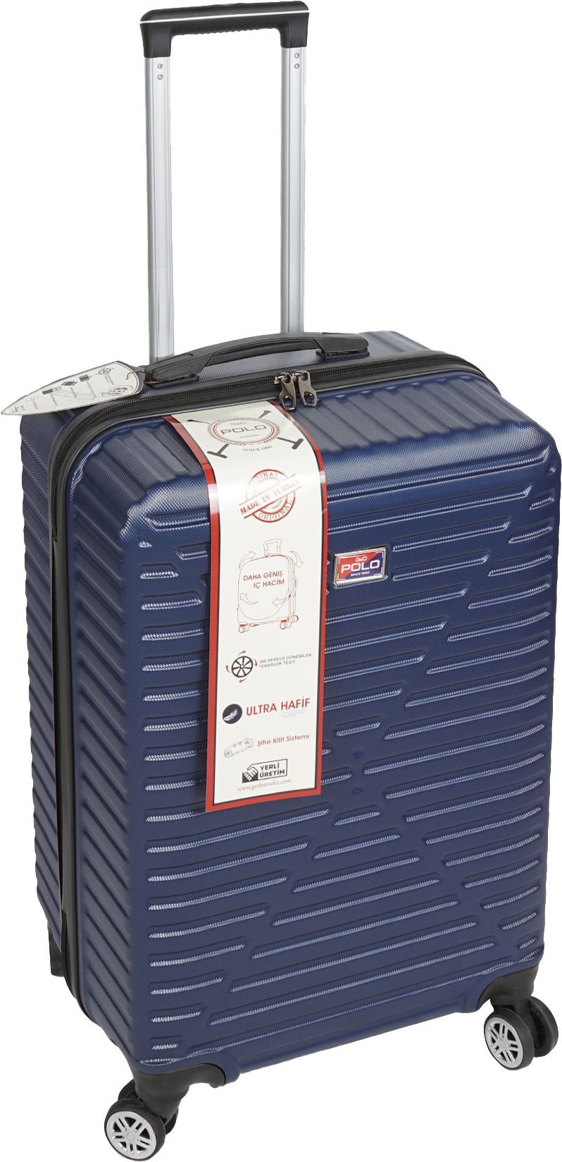 Чемодан на 4-х колесиках G&D Polo Suitcase Model 300 размер М 45 х 31 х ...