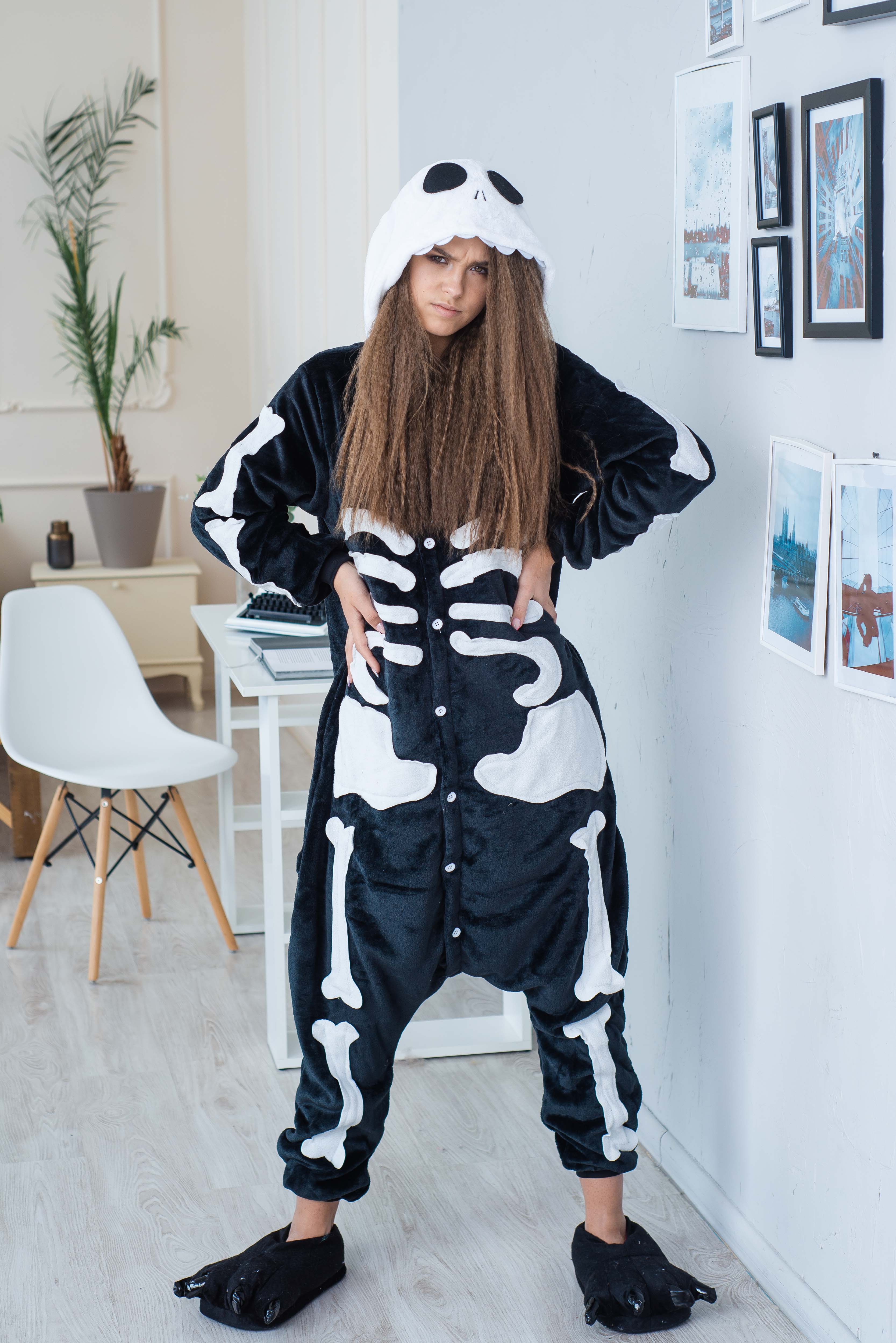 

Пижама Кигуруми взрослая BearWear Скелет  175 - 185 см Черный (K1W1-0076, Пижама Кигуруми взрослая BearWear Скелет XL 175 - 185 см Черный (K1W1-0076-XL)