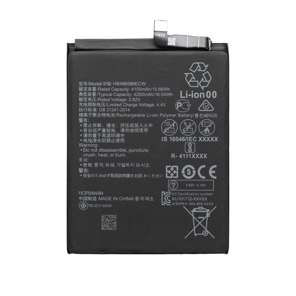 Аккумулятор Huawei P40 Lite (JNY-LX1) / Mate 30 / Honor V30 / Nova 6 SE /  Nova 7i - HB486586ECW 4000 mAh [Original] 12 мес. гарантии – фото, отзывы,  характеристики в интернет-магазине