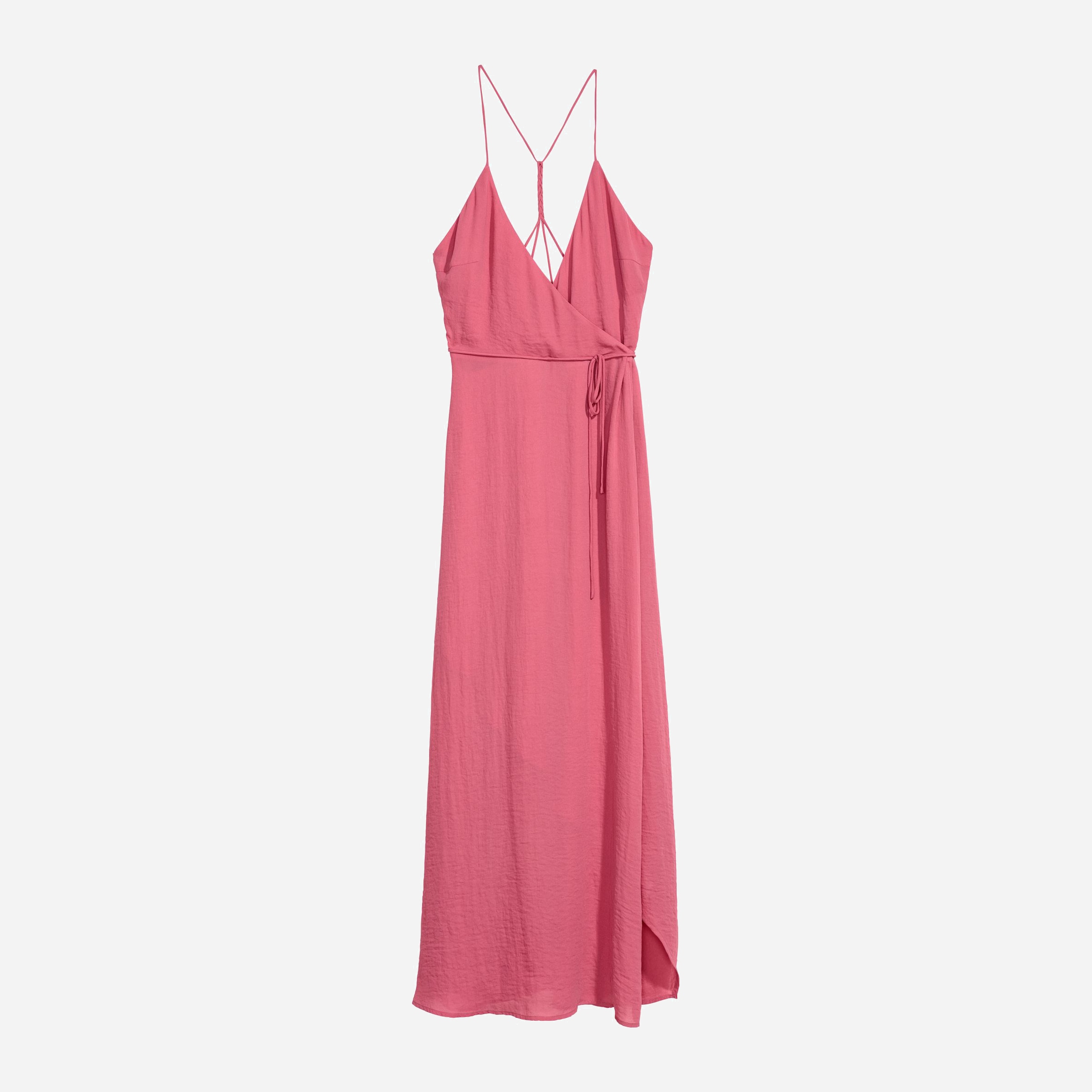 Акція на Сукня на запах довга літня жіноча H&M FL0619198 34 Рожева від Rozetka