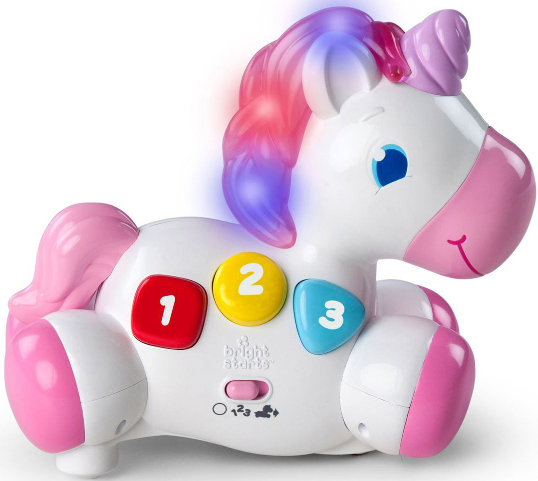 Bright starts rock & glow sales unicorn toy