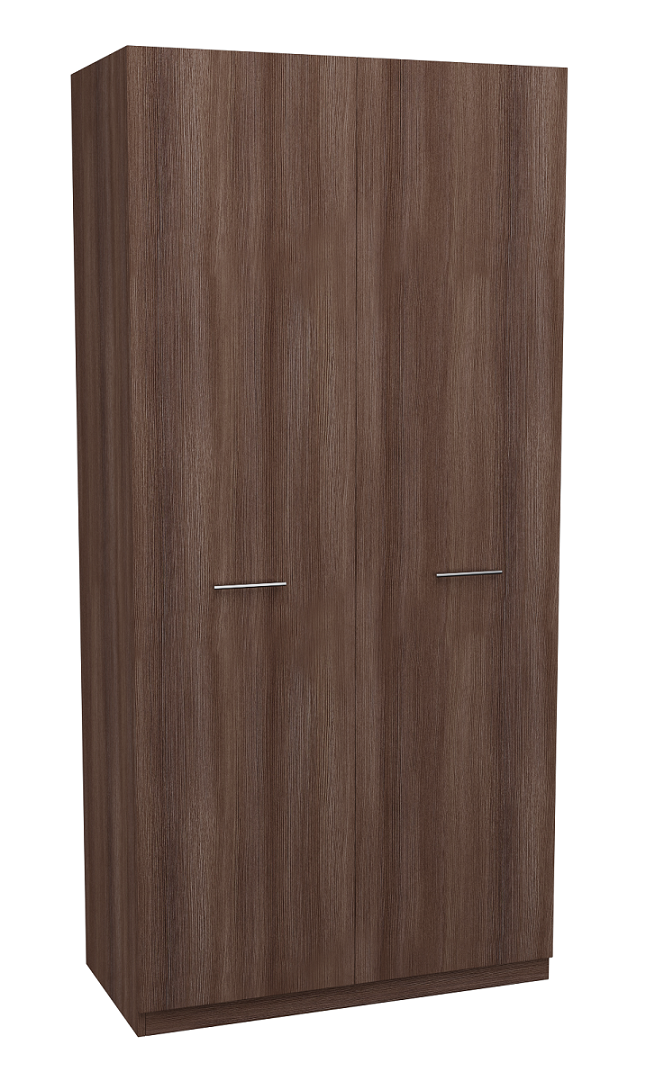 

Шкаф распашной 2-хдв. MebelLoft 100х50х210 см Темное дерево 2513-04