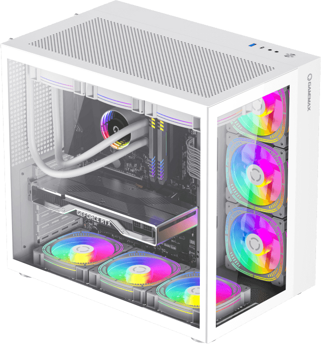 Gabinete Gamemax White Infinit M908w Rgb em Promoção na Americanas