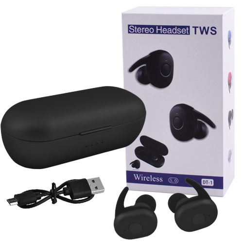 

Bluetooth-наушники DT1 с кейсом, black