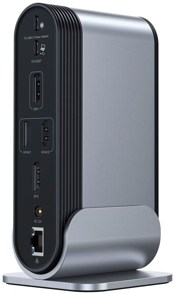 Док-станция Baseus USB3.2 Type-C 16 in 1, 2xHDMI/2xDP/2xUSB-C/3xUSB ...