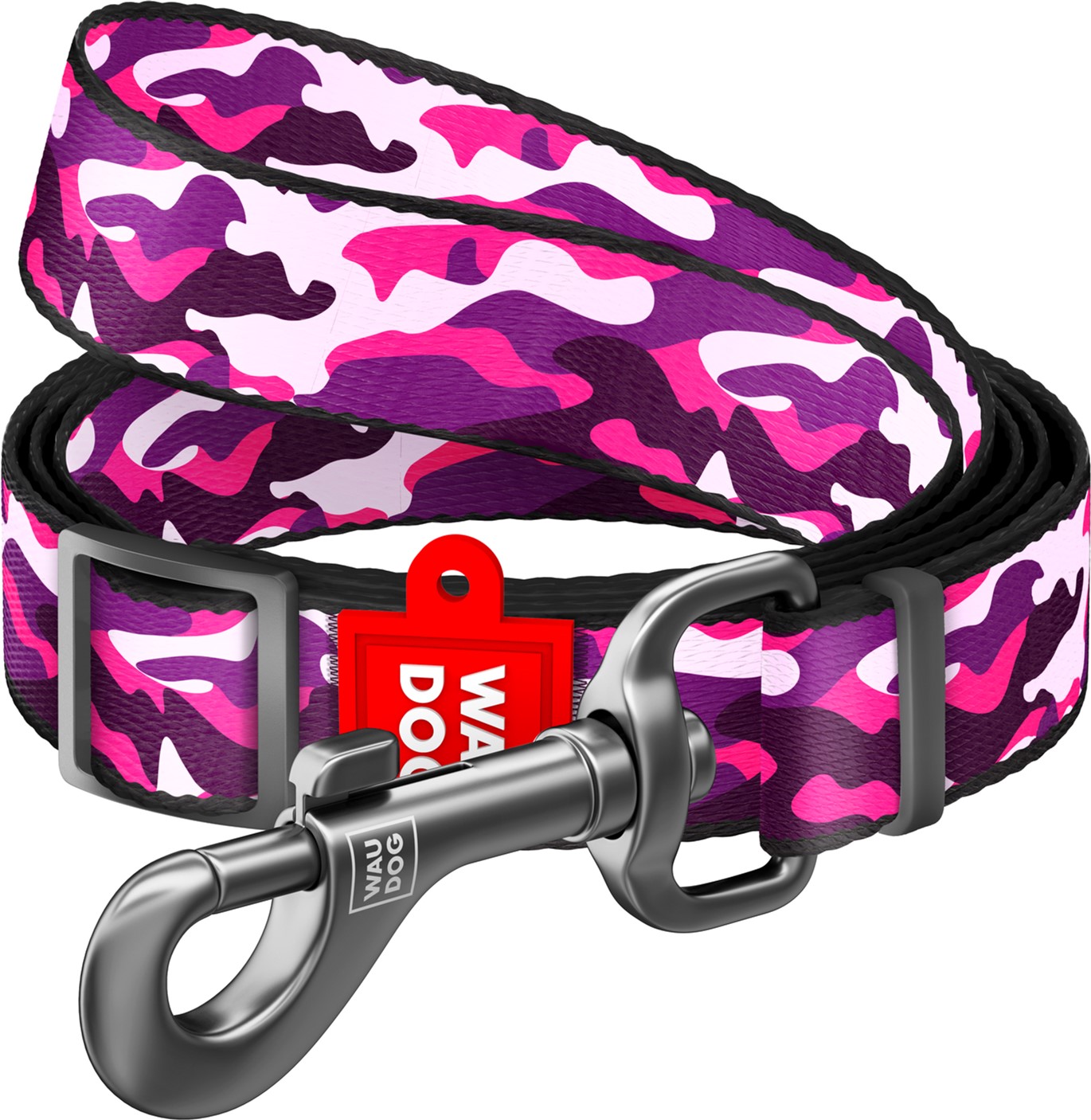

Поводок для собак нейлоновый Collar WAUDOG Nylon, рисунок "Розовый камо", регулируемый, S, Ш 15 мм, Дл 152-183 см (5347)