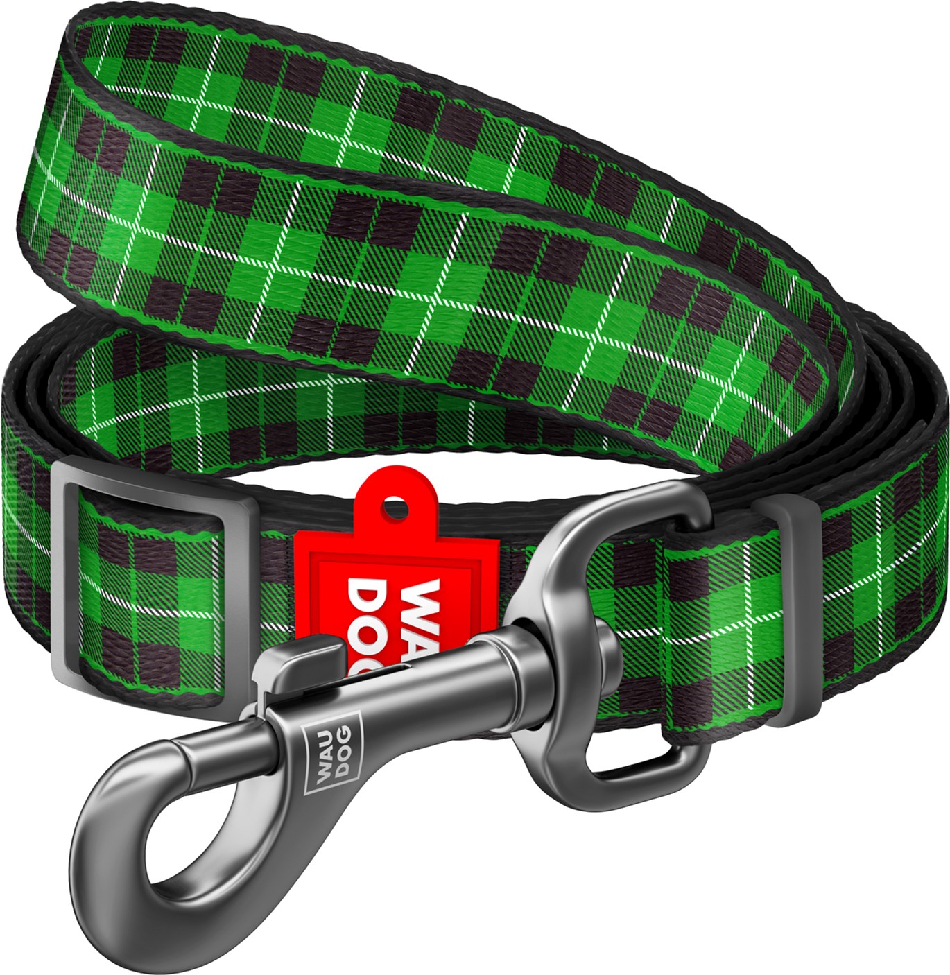 

Поводок для собак нейлоновый Collar WAUDOG Nylon, рисунок "Шотландка зеленая", регулируемый, S, Ш 15 мм, Дл 152-183 см (5346)