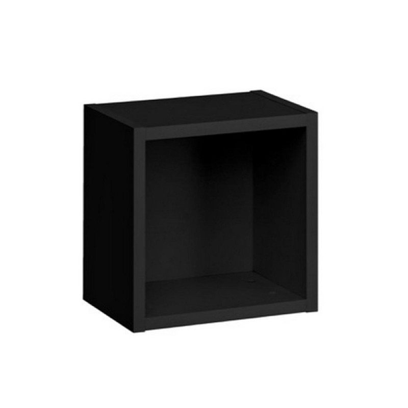 

Полка навесная в гостиную из ДСП Blox RW10 ASM Meble Черный матовый