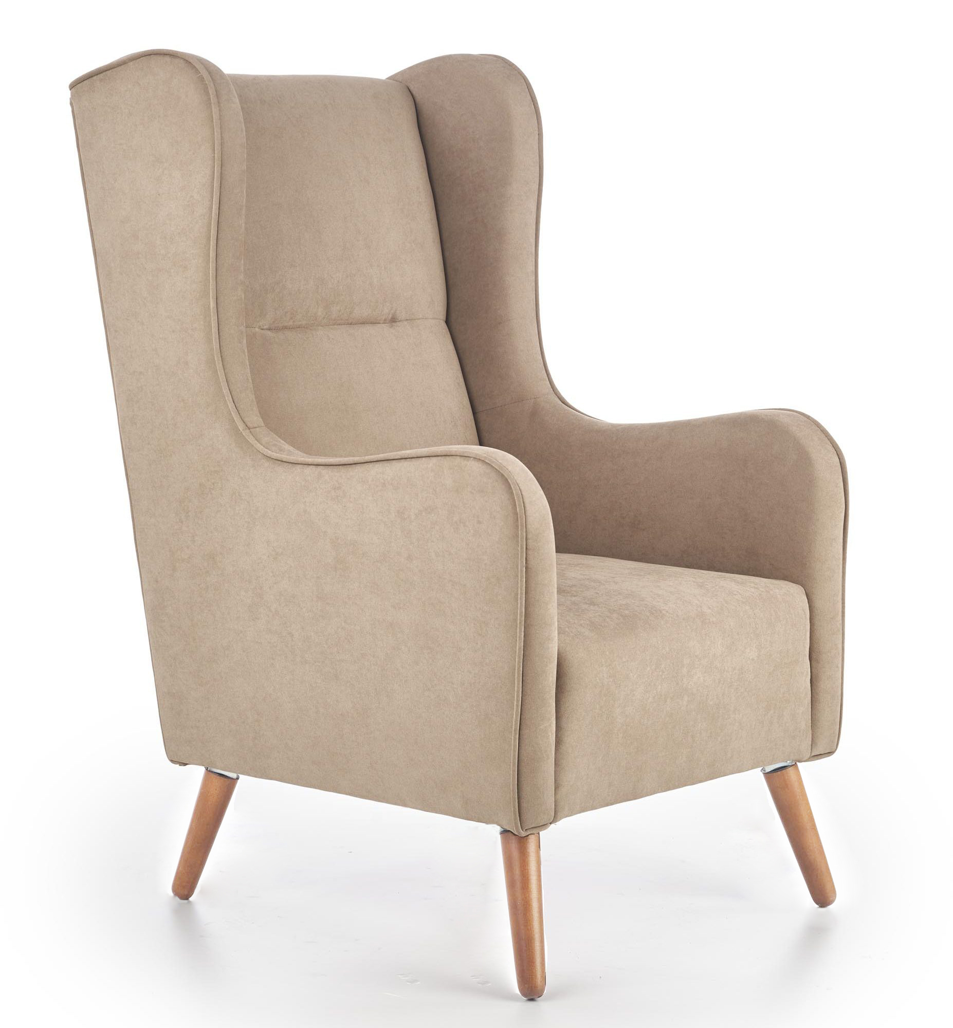 

Кресло для отдыха в гостиную, спальню Chester натуральное дерево/ткань бежевый Halmar Польша