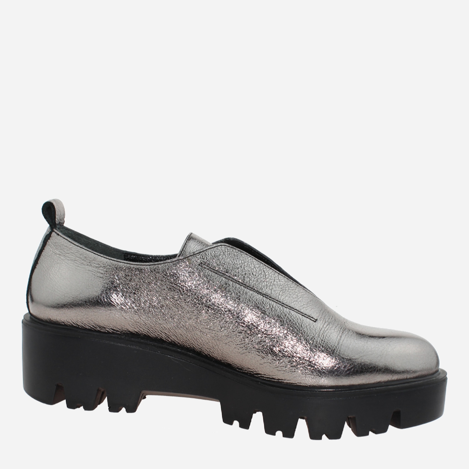 Акція на Жіночі туфлі зі шкіри Goover G2601.20 37 23.5 см Сріблясті від Rozetka