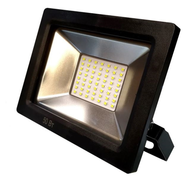 

Прожектор светодиодный 50Вт LED 3500lm IP65 6500К черный