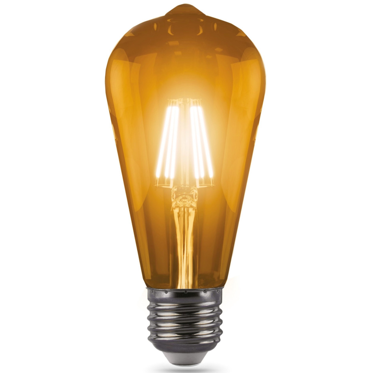 

Лампа светодиодная LED Filament ST64 E27 6Вт Golden Dimmable 550lm 2400К