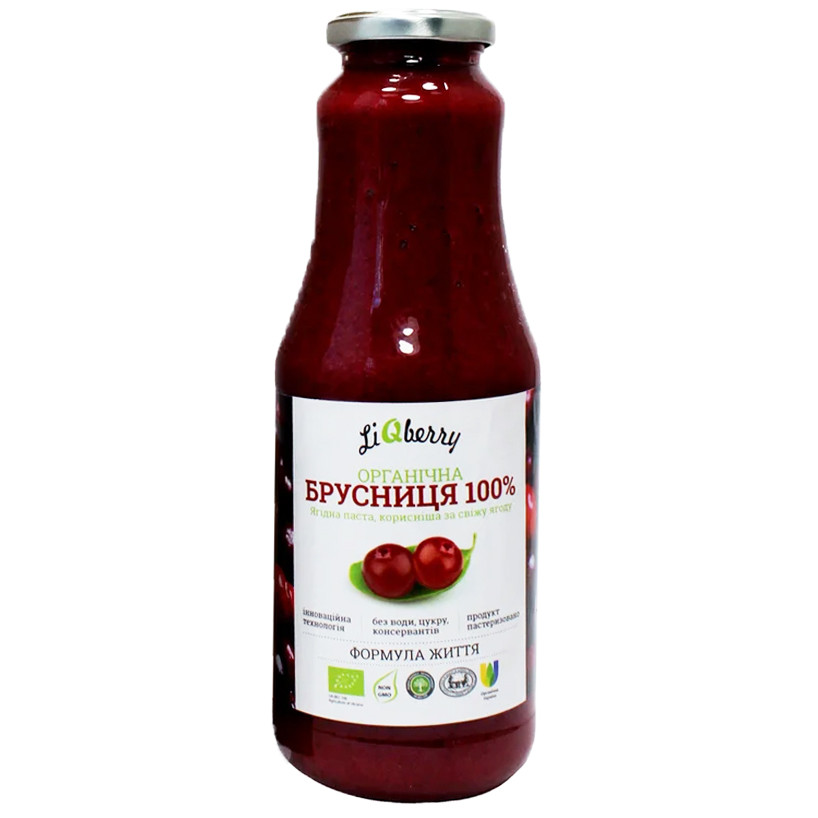 

Бруснична паста LiQberry Дієтична добавка 1000 г