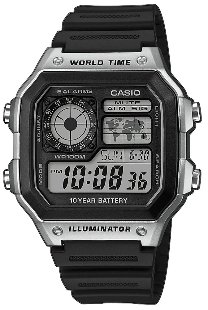 

Мужские часы Casio AE-1200WH-1CVEF
