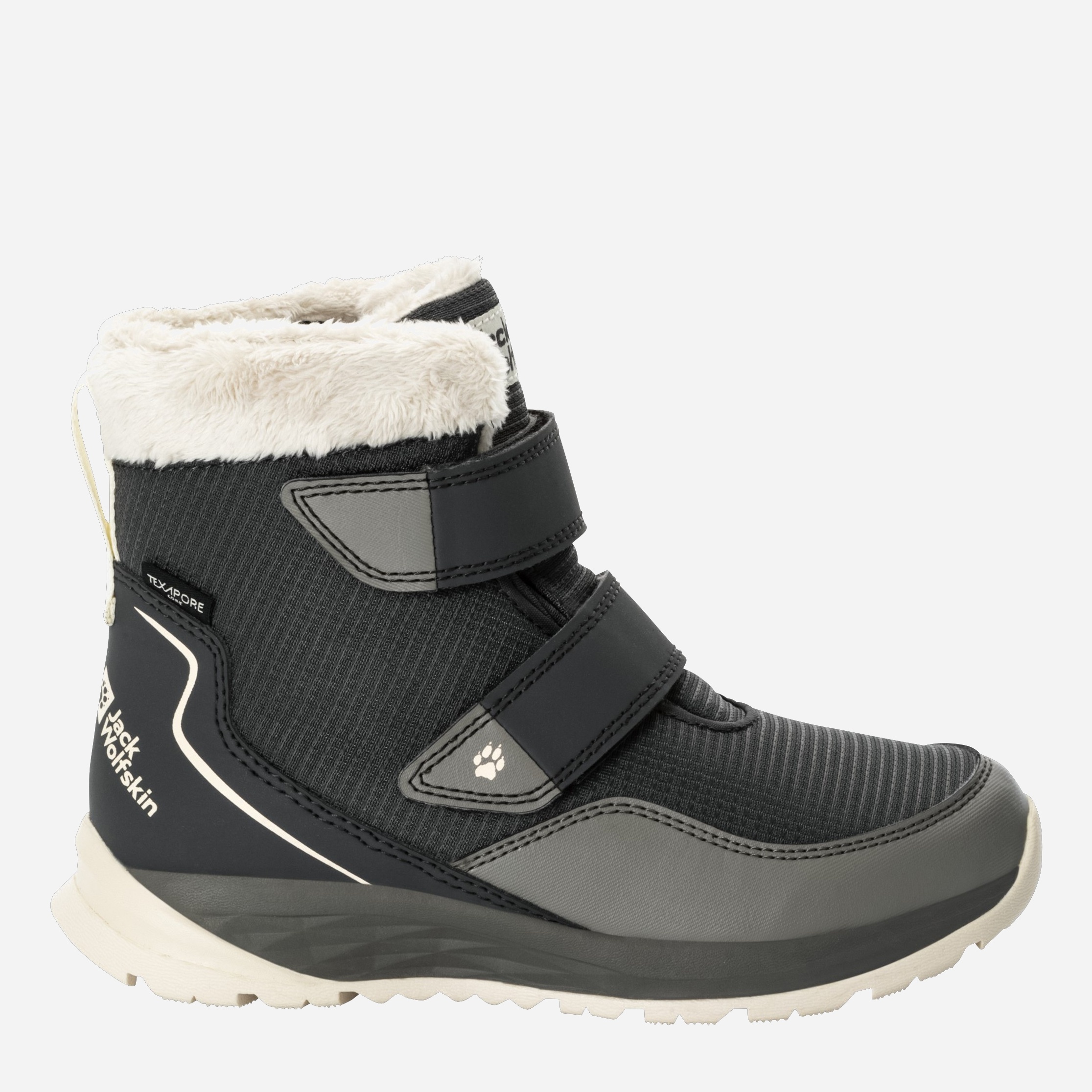 Акция на Підліткові черевики для хлопчика Jack Wolfskin Polar WOLF TEXAPORE MID VC K 4036174_6185 37 (5) 23.1 см Сірі от Rozetka