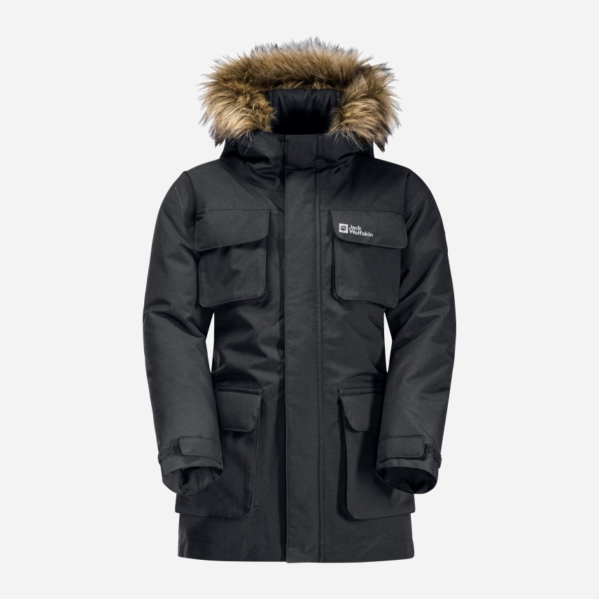 Акция на Дитяча зимова куртка-парка для хлопчика Jack Wolfskin Glacier Peak Parka K 1609082-6350 116 см от Rozetka