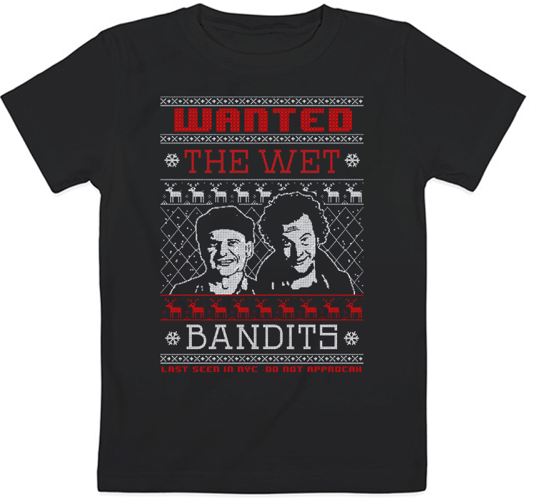 

Детская футболка "Home Alone - Wanted The Wet Bandits" (чёрная) 5-6 116