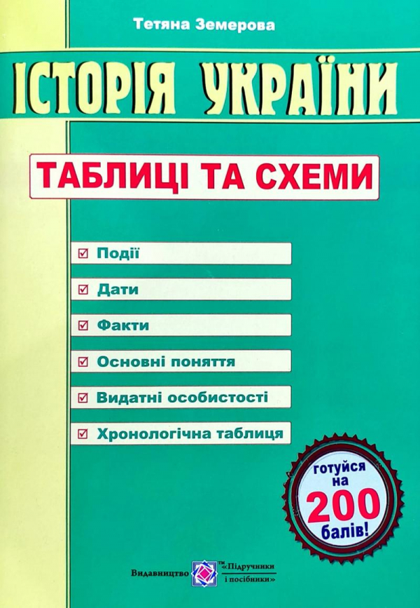 

Історія України. Таблиці і схеми 2018-19