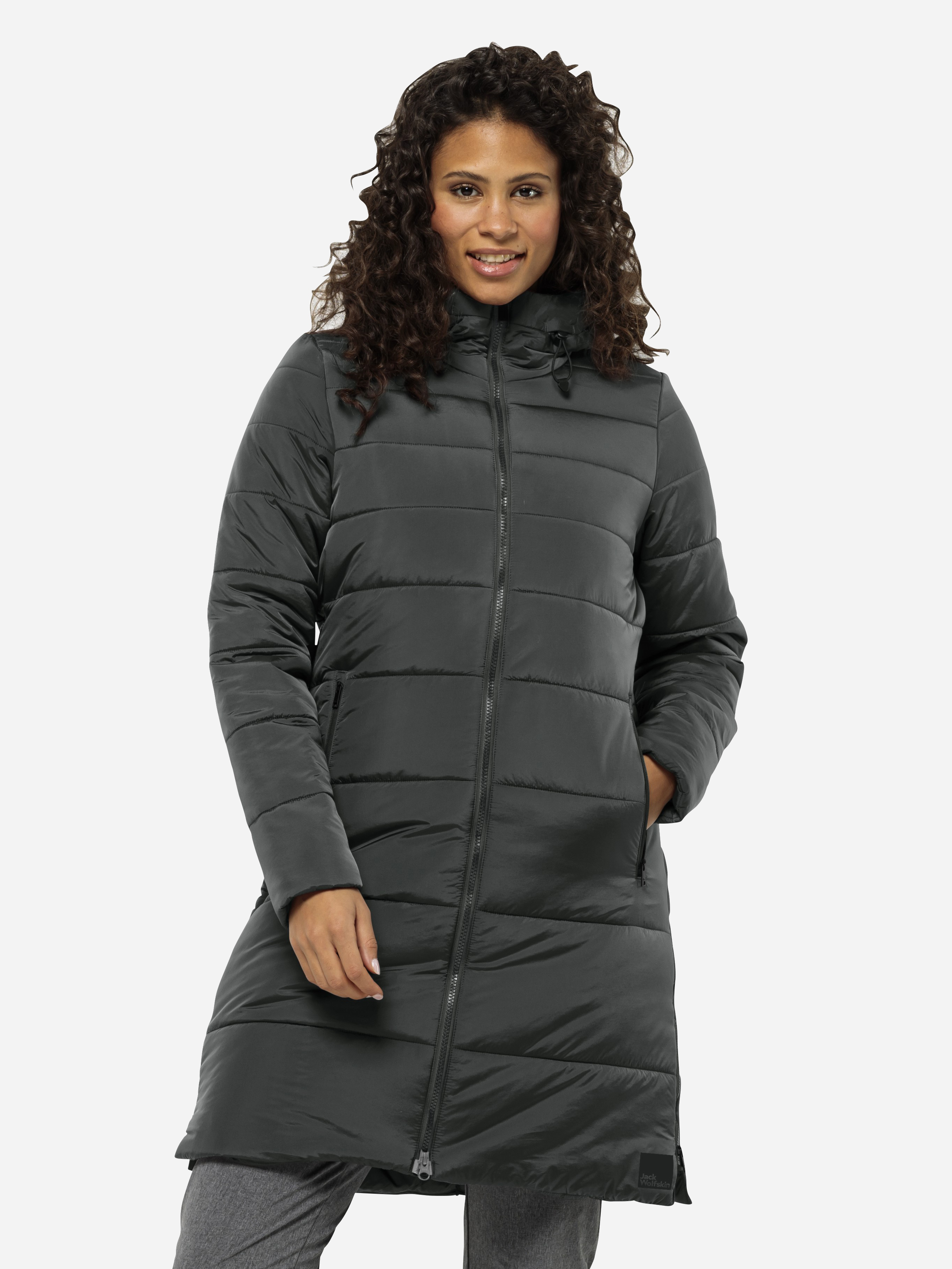 Акція на Куртка зимова жіноча Jack Wolfskin Eisbach Coat W 1206981-4136 XS Зелена від Rozetka