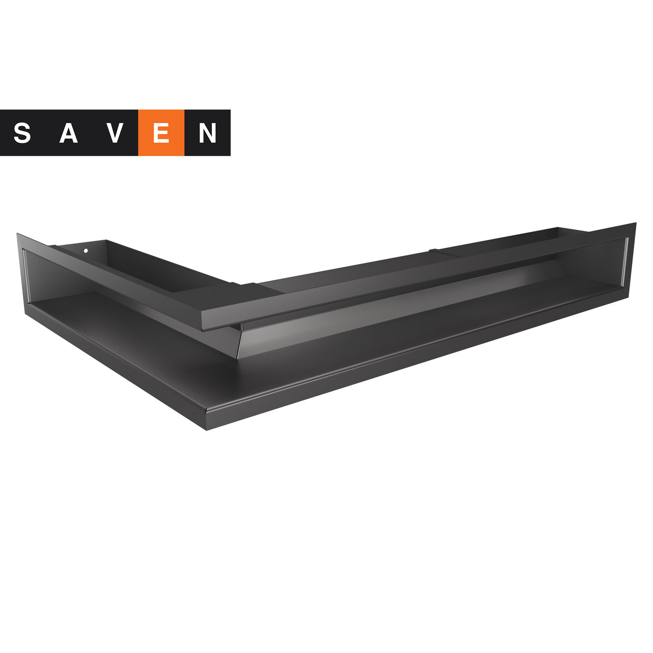 

Вентиляционная решетка для камина угловая правая SAVEN Loft Angle 90х600х400 графитовая
