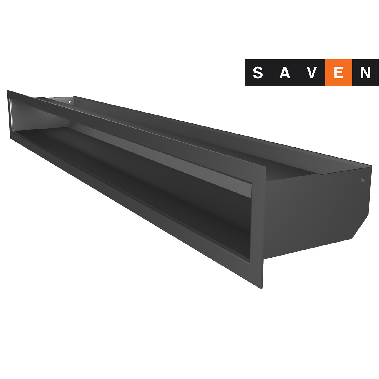 

Вентиляционная решетка для камина SAVEN Loft 90х800 графитовая